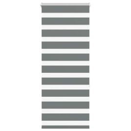 Zebra Blind Dark Grey 55x150 cm Fabric Width 50.9 cm Polyester