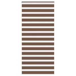 Zebra Blind Brown 105x200 cm Fabric Width 100.9 cm Polyester