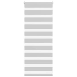 Zebra Blind Light Grey 65x100 cm Fabric Width 60.9 cm Polyester