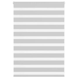 Zebra Blind Light Grey 95x100 cm Fabric Width 90.9 cm Polyester