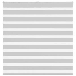 Zebra Blind Light Grey 140x100 cm Fabric Width 135.9 cm Polyester