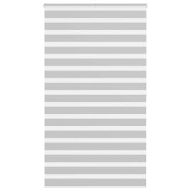 Zebra Blind Light Grey 135x200 cm Fabric Width 130.9 cm Polyester
