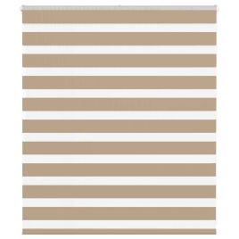 Zebra Blind Sand Brown 135x100 cm Fabric Width 130.9 cm Polyester