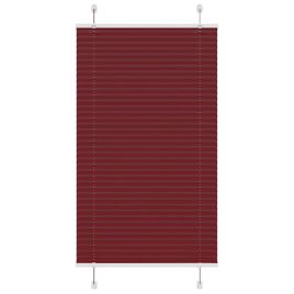 Pleated Blind Bordeaux Red 80x150 cm Fabric Width 79.4 cm Polyester