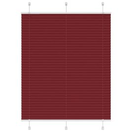 Pleated Blind Bordeaux Red 105x150 cm Fabric Width 104.4 cm Polyester