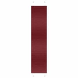 Pleated Blind Bordeaux Red 40x200 cm Fabric Width 39.4 cm Polyester