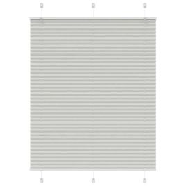 Pleated Blind Light Grey 110x150 cm Fabric Width 109.4 cm Polyester