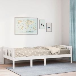 Children's Bed White 80x200cm Solid Wood Pine