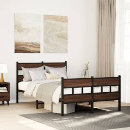 Bedframe with Headboard and Footboard 120x190cm Small Double