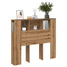 Headboard Cabinet Artisan Oak 120x19x104.5 cm Engineered Wood