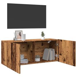 TV Cabinet Wall-mounted Old Wood 100x30x41 cm