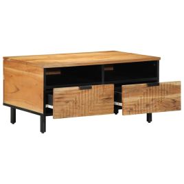 Coffee Table 80x54x40 cm Solid Wood Acacia