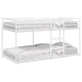 Bunkbed White 90x200cm Steel