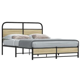 Bedframe 120x200cm Sonoma Oak Engineered Wood