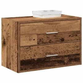 RIMA III Oak Finish Chest of Drawers - Small-sized, 2 Drawers