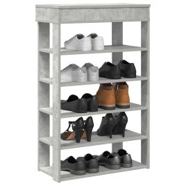 VANGUARD Narrow Shoe Rack Concrete Grey