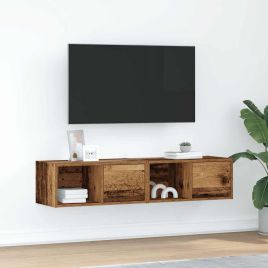 TV Cabinets 2 Pieces Old Wood 60x31x25.5 cm Engineered Wood