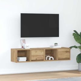 TV Cabinets 2 Pieces Artisan Oak 60x31x25.5 cm Engineered Wood