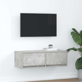 TV Cabinet Concrete Grey 80x31x25.5 cm Engineered Wood