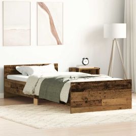 Bedframe Old Wood 90x200cm Engineered Wood