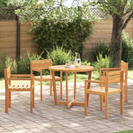 GLIHAL Garden Chairs 4 pcs 50x53x80 cm Acacia Wooden