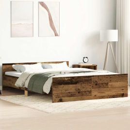 Bedframe Old Wood 150x200cm Engineered Wood