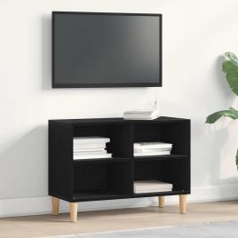 Black Oak TV Cabinet - 69.5x30x50 cm, Made from Engineered Wood
