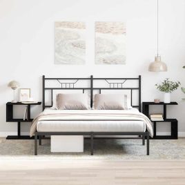 Bedside Cabinet 2 pcs Black Oak 50x30x51,5 cm Engineered Wood