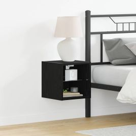 LED TV Cabinet 2 pcs Black Oak 30x28,5x30 cm Engineered Wood