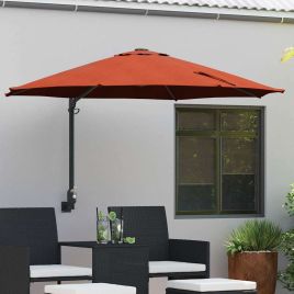 TAGLEN Garden Parasol Terracotta 248x248x148 cm