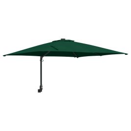 TAGLEN Garden Parasol 248.5x247.5x160 cm Polyester and Steel - Green