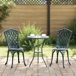 FRLOFT Garden Bistro Set 3 pcs Aluminium - Green