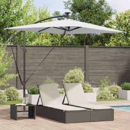 SERIDG Umbrella Sand 294x200x270 cm Polyester and Aluminium