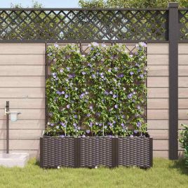 LIHRIDG Garden Planter 3 pcs Steel - Brown