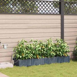 LIHRIDG Garden Planter 4 pcs LiGht Steel - Grey