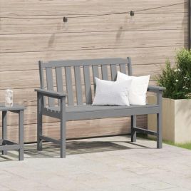 Garden Bench Light Grey 120 cm HDPE
