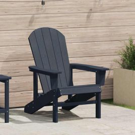 PAOFORD Adirondack Chair Navy 82x74x92 cm HDPE - Blue