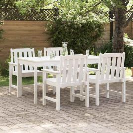 TITHAL Garden Chair 4 pcs 65.5x59x88 cm Polyethylene - White