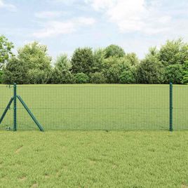 Welded Wire Fence Green 0.4x25 m Steel