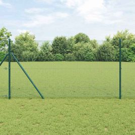 Welded Wire Fence Green 1.4x50 m Steel