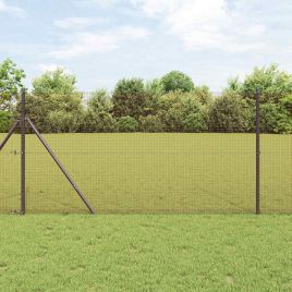 Welded Wire Fence Red 1.5x10 m Steel