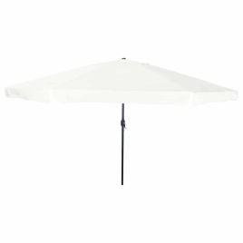 EVSCOVE Garden Parasol Sand 395x395x245 cm Polyester and Steel