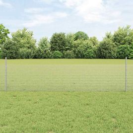 Chicken Wire Fence Set Set of 2 Galvanised Steel Large Tough