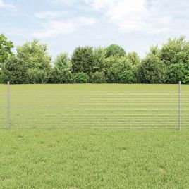 Garden Fence Set Set of 2 Galvanised steel 25 x 0.5 metres