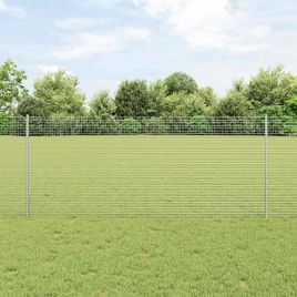 Chicken Wire Fence Set Set of 2 Galvanized steel 25 x 1 m Durable