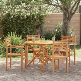 SEPARK Chair 4 pcs 56x55x90.5 cm Solid Teak Wood - Brown