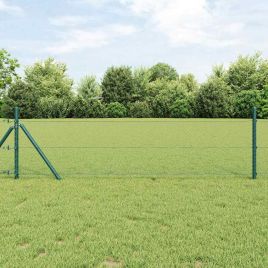 Hexagon Fence Green 0.5x10 m Steel