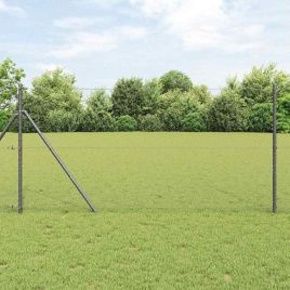 Hexagon Fence Grey 1.4x100 m Steel