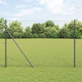 Hexagon Fence Grey 1.5x100 m Steel