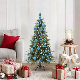 ELMIX Artificial Hinged Christmas Tree Green 120 cm PE and PVC